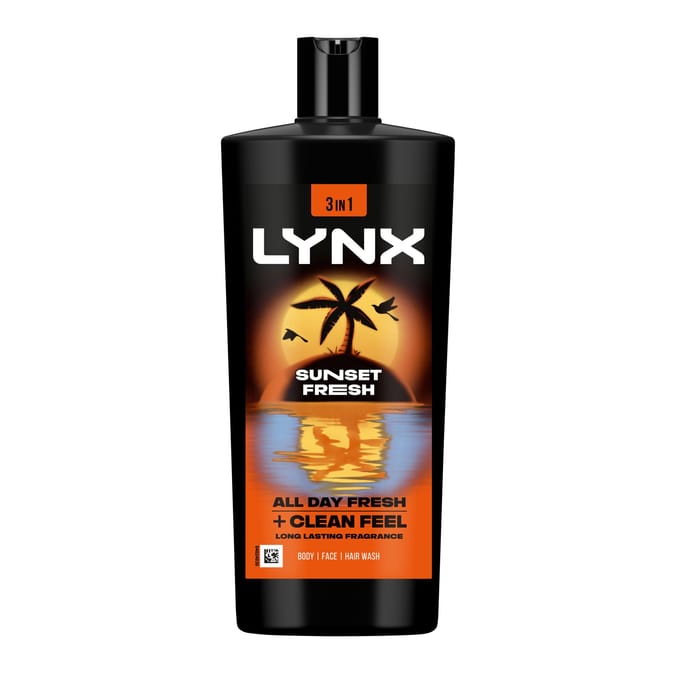 Lynx 3-in-1 Body Wash 700ml - Sunset Fresh