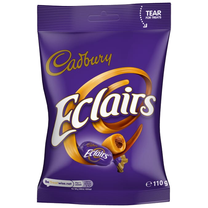 Cadbury Eclairs Sugar Confectionery 110g