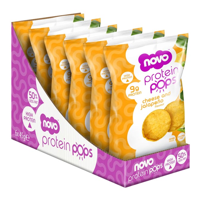 Novo Portein Pops 45g - Cheese & Jalapeno x6