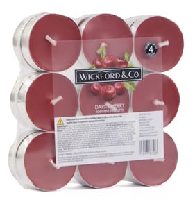 Wickford & Co. Scented Tealights 18 Pack - Dark Cherry