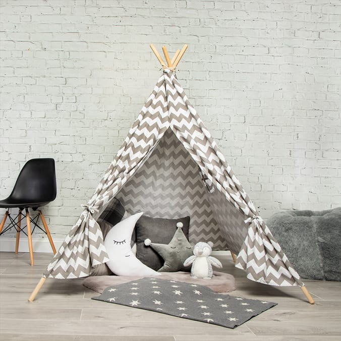 My Little Home Play Teepee With Compact Carry Bag Home Bargains