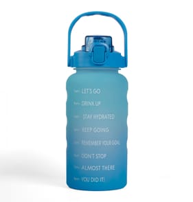 Hydrate 2L Tracker Water Bottle - Blue