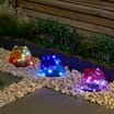 Firefly 3 Pack Ombre Rock Solar Stake Lights