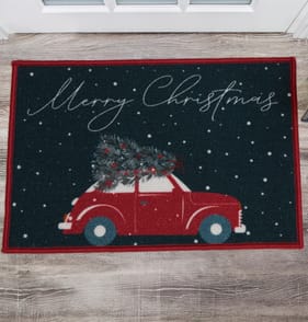 Festive Feeling Washable Door Mat - Merry Christmas