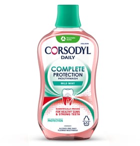 Corsodyl Complete Protection Daily Gum Care Mouthwash Mild Mint 500ml