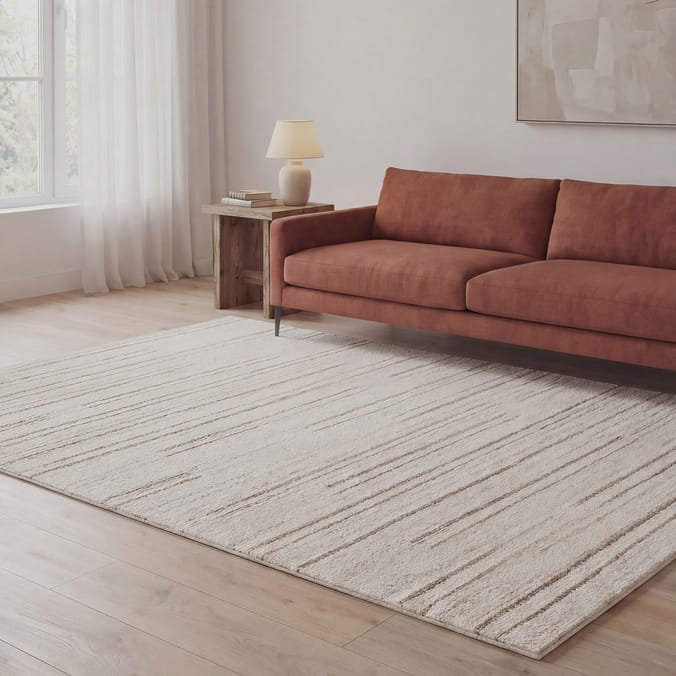 Asiatic Oslo Broken Stripes Rug OS04 - Cream/Natural