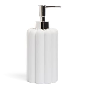 Bath Bubble Resin Soap Dispenser - White