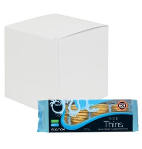 Ricesnax Rice Thins Salt & Vinegar 100g x24