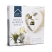 Loft Range Heart Mirror Shelf - White