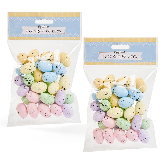 Hoppy Easter Mini Decorative Eggs x2