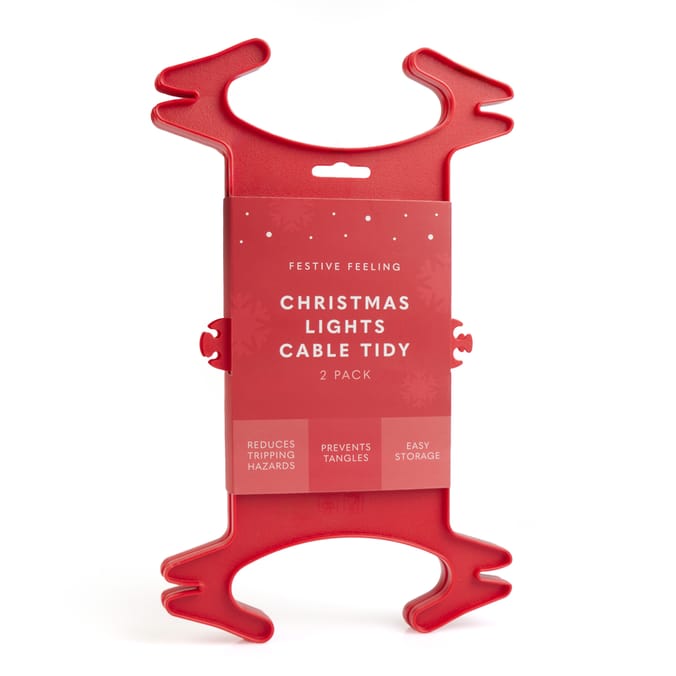 Festive Feeling Christmas Lights Cable Tidy 2 Pack