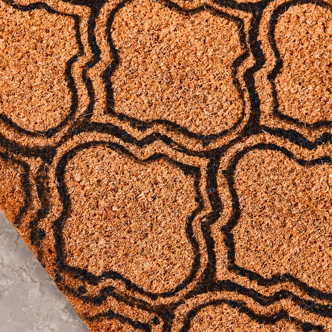 Home Collections Printed Pattern Coir Mat - Moroccan Design