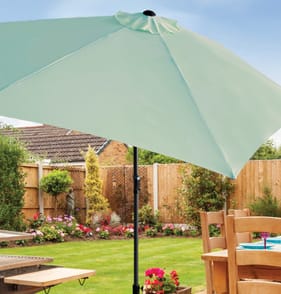 The Outdoor Living Collection Crank & Tilt Parasol 2.7m - Mint