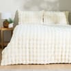  The Winter Warmer Collection Brushed Faux Fur Duvet Set - Double Cream 