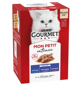 Purina Gourmet Mon Petit Fish Pouches 6 x 50g