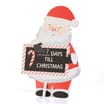 Sleigh Bells Countdown Advent Plaque - Santa