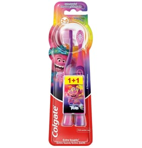 Colgate Kids Trolls Toothbrush 2 - 6 Years 2 Pack