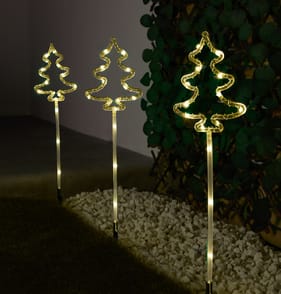 Prestige Battery Operated LED Stake Light - Warm White Tree