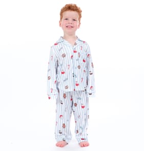 Sleigh Bells By Originals Blue Stripe Pyjamas