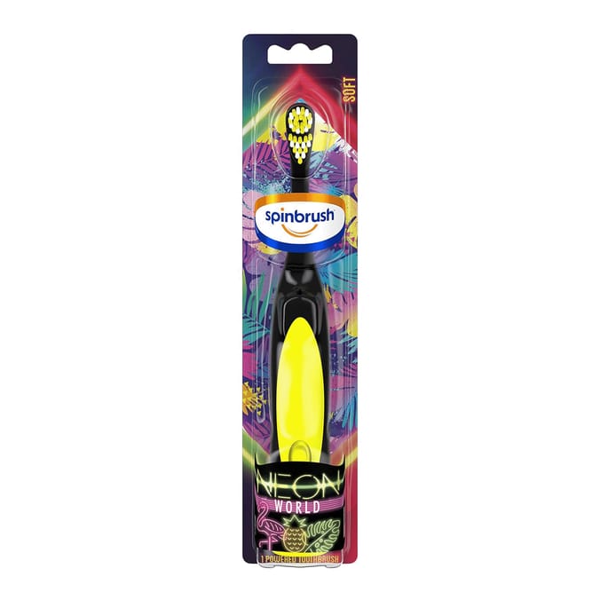 Spinbrush Kids Neon World Battery Toothbrush - Soft