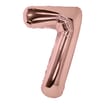 Lets Party Rose Gold Foil 7 Balloon