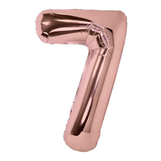Lets Party Rose Gold Foil 7 Balloon