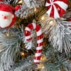 Sleigh Bells Hanging Candy Cane 4 Pack