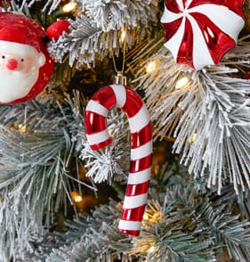 Sleigh Bells Hanging Candy Cane 4 Pack