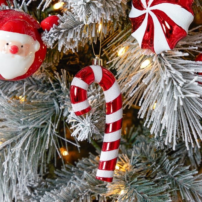 Sleigh Bells Hanging Candy Cane 4 Pack