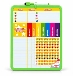 Create & Play Reward Board With Marker - Green 