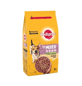Pedigree Small Bite Mixer Adult Small Dog Dry Food with Wholegrain Cereal 2kg