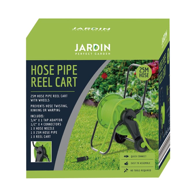 Jardin Hose Pipe Reel Cart 25m