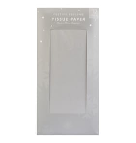 Festive Feeling Tissue Paper 12 Pack - Silver