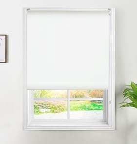  Home Collections Blackout Roller Blind 120-160cm - White