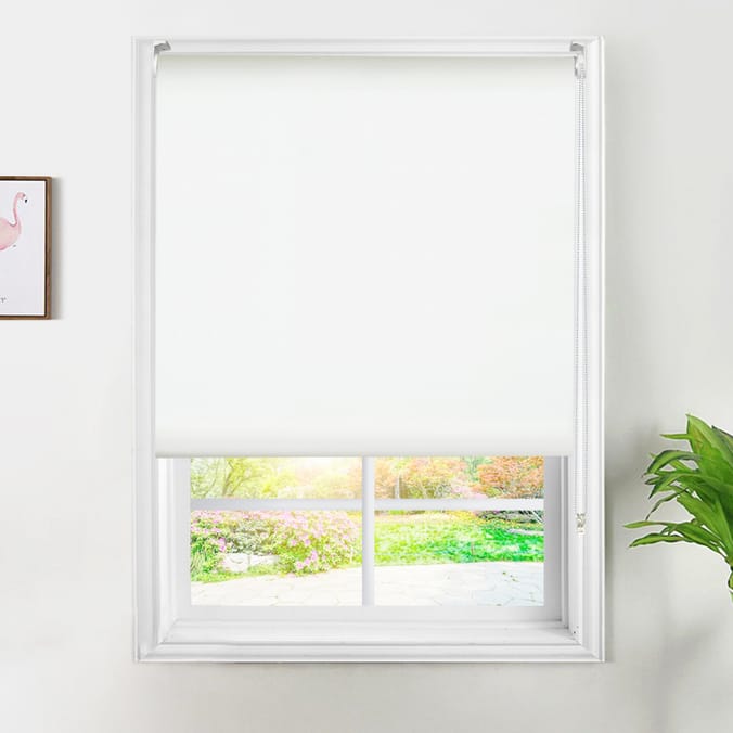  Home Collections Blackout Roller Blind 120-160cm - White