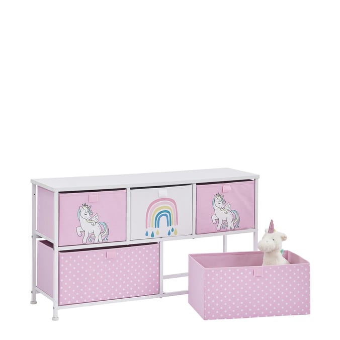 Liberty House Toys Kids Unicorn 5 Drawer Storage Chest