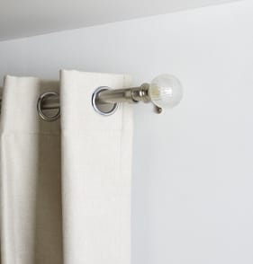 Home Collections Extendable Curtain Pole Glass Ball 110-320cm