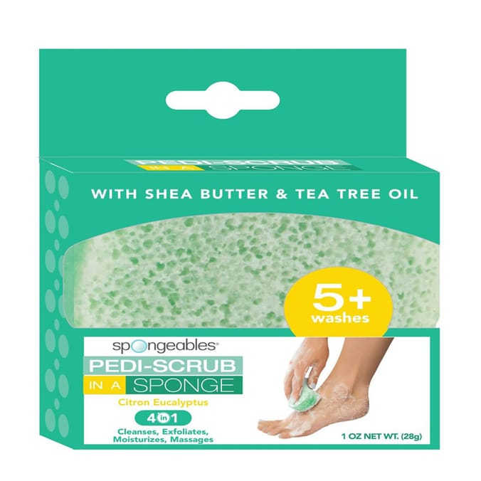 Spongeables Pedi-Scrub In A Sponge 28g   