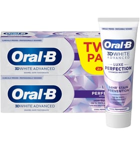 Oral-B 3D White Luxe Perfection Toothpaste 2x75ml