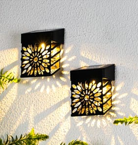 Firefly Solar Light Co Silhouette Wall Light 2 Pack