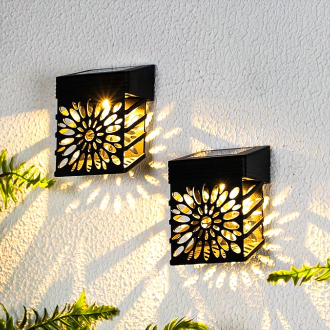 Firefly Solar Light Co Silhouette Wall Light 2 Pack