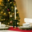 Festive Feeling Alpine Woods Bow Christmas Candle Holder