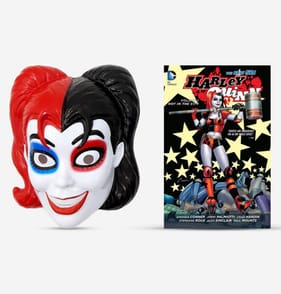 DC Comics Harley Quinn Graphic Novel & Mask Set