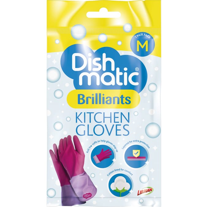 Dishmatic Brilliants Kitchen Gloves - Medium