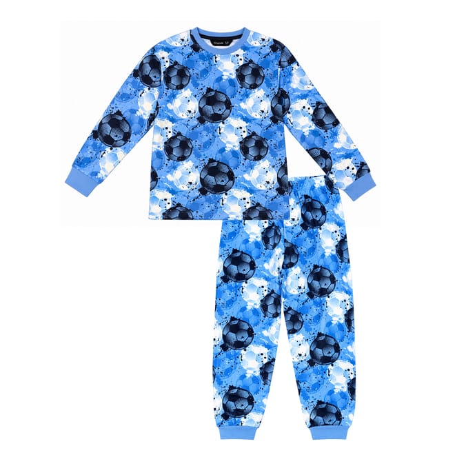 Originals Blue Fleece Football Pyjamas