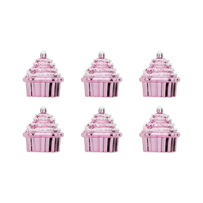 Festive Feeling Cake Hanging Decoration 6 Pack