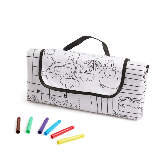 Colour in picnic shop blanket