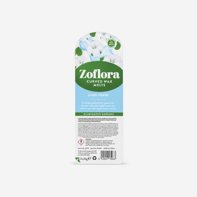 Zoflora Curved Wax Melts - Linen Fresh