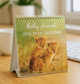2026 Desk Calendar - Baby Animal