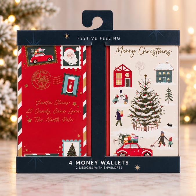 Festive Feeling Money Wallets 4 Pack